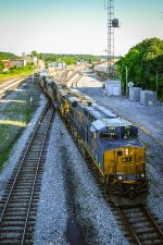 CSX 3134 is leading a north bound intermodal train